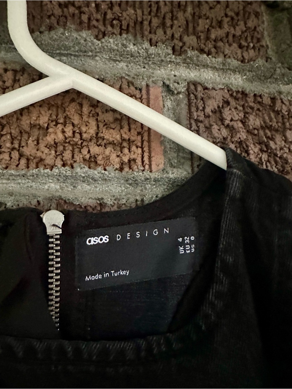 ASOS Denim Racer Dress In Washed Black, Size 0 - Picture 7 of 11